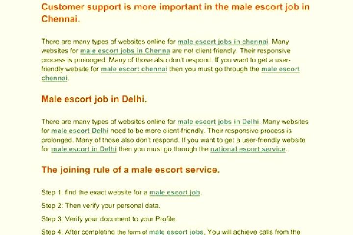 escort Job