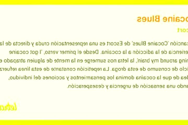 escort Letra