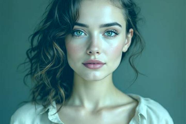 Evelyn, 22, a chestnut grey-eyed mixed companion based in Novi Bilokorovychi. Offering A-Level, OWO. Available for incall and outcall, day and evening dates.